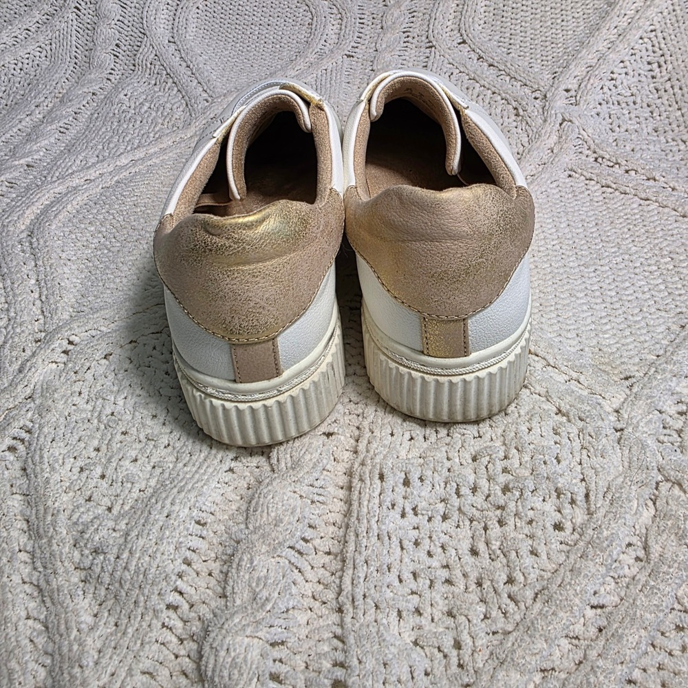 Soul Naturalizer Tia Stepin Sneakers White Gold‎ Slip On Womens 10W Good - Picture 5 of 7